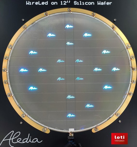 Aledia, French Developer of Next-Generation MicroLED Displays For High-Volume Consumer Markets, Announces it Has Produced its First Nanowire Chips on 300mm Silicon Wafers Using CEA-Leti Pilot Lines